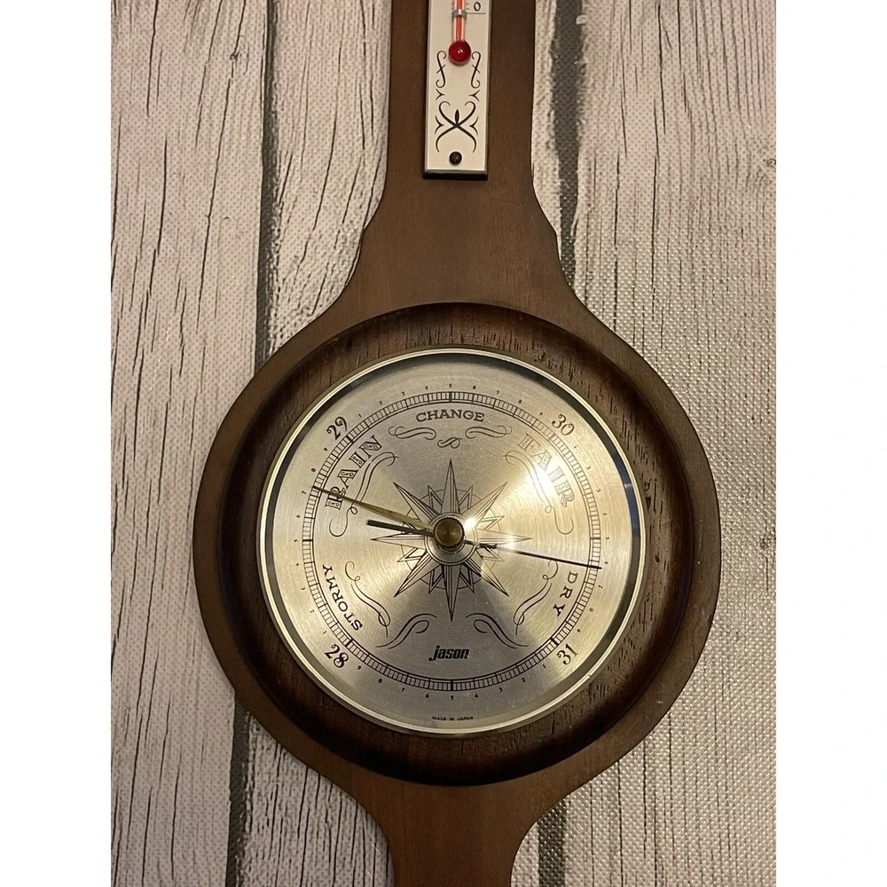 Vintage Jason Weather Station Thermometer, Barometer & Humidity Meter